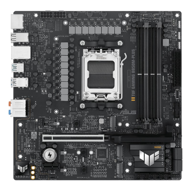 ASUS TUF GAMING B850M-PLUS AMD B850 Emplacement AM5 micro ATX ASUS TUF GAMING B850M-PLUS AMD B850 Emplacement AM5 micro ATX