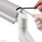 Neomounts DS70-450WH1 Support d'écran à fixer 17-42" - ressort à gaz - Topfix - arrêt 180°