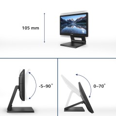 Philips 162B9T 00 écran plat de PC 39,6 cm (15.6") 1366 x 768 pixels HD LCD Écran tactile Noir