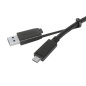 Targus ACC1133GLX câble USB USB 3.2 Gen 1 (3.1 Gen 1) 1 m USB C Noir Targus ACC1133GLX câble USB USB 3.2 Gen 1 (3.1 Gen 1) 1 m USB C Noir