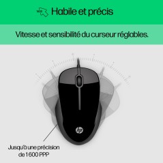 HP Pavilion KEYBOARD AND MOUSE 200 clavier Souris incluse Universel USB Noir