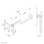 Neomounts FPMA-HAW050 Support mural pour écran médical 10-40" - orientable Neomounts FPMA-HAW050 Support mural pour écran médical 10-40" - orientable