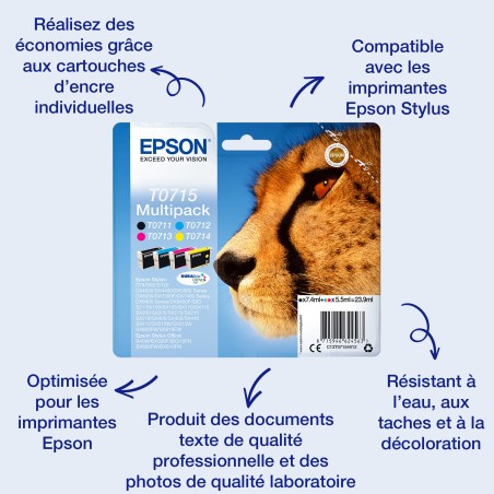 Epson Singlepack Black T0711 DURABrite Ultra Ink