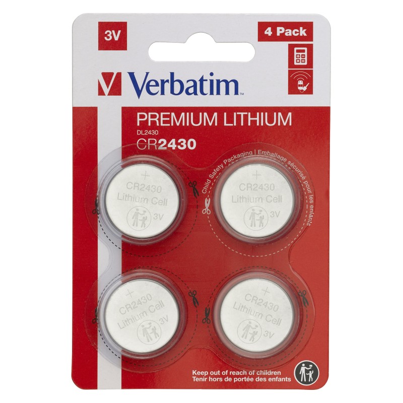 Verbatim CR2430 Batterie à usage unique Lithium Verbatim CR2430 Batterie à usage unique Lithium