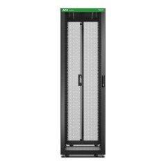 APC Baie EasyRack 600mm 42U 1200mm avec toit, sans panneau latéral, roulettes, noir