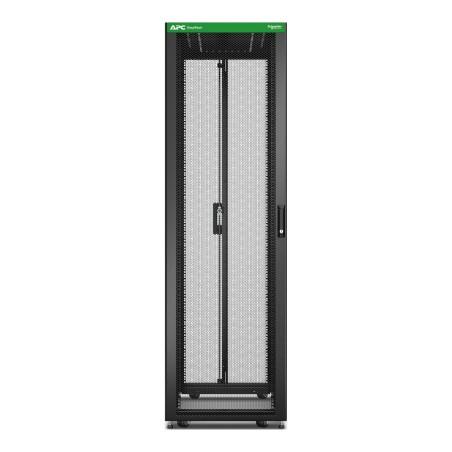 APC Baie EasyRack 600mm 42U 1200mm avec toit, sans panneau latéral, roulettes, noir