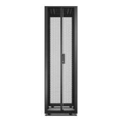 APC Baie EasyRack 600mm/42U/1200mm avec toit, sans panneau latéral, roulettes, noir
