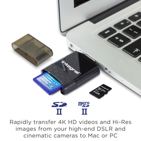 Integral INCRUSB3.0SDMSDU2 lecteur de carte mémoire