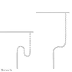 Neomounts ADS06-133WH Colonne vertébrale - fixation à vis - universel