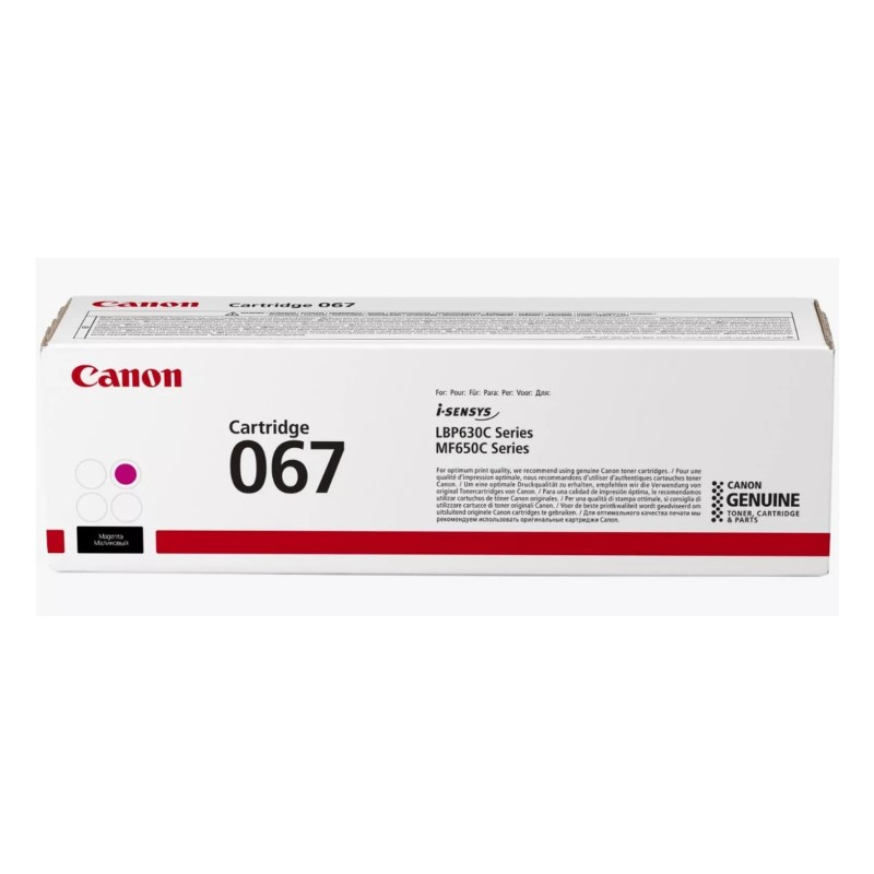 Canon 067 Cartouche de toner 1 pièce(s) Original Magenta Canon 067 Cartouche de toner 1 pièce(s) Original Magenta