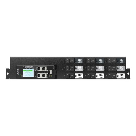 APC PDU en rack NetShelter Advanced avec commutation, 2U, 3 phases, 415 V, 41,4 kVA, 60 A, 18 prises