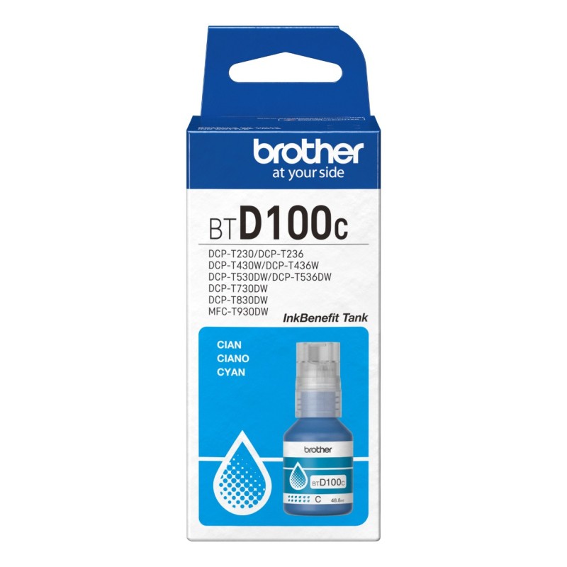 Brother BTD100C recharge d'encre pour imprimante Original Brother BTD100C recharge d'encre pour imprimante Original