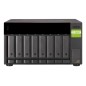 QNAP TL-D800C Boîtier de disques de stockage Boîtier disque dur/SSD Noir, Gris 2.5/3.5"