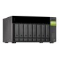 QNAP TL-D800C Boîtier de disques de stockage Boîtier disque dur/SSD Noir, Gris 2.5/3.5"