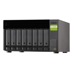 QNAP TL-D800C Boîtier de disques de stockage Boîtier disque dur SSD Noir, Gris 2.5 3.5"