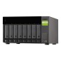 QNAP TL-D800C Boîtier de disques de stockage Boîtier disque dur/SSD Noir, Gris 2.5/3.5"