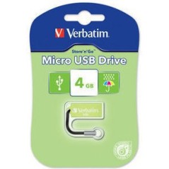 Verbatim Micro USB Drive 4GB - Eucalyptus Green lecteur USB flash 4 Go USB Type-A 2.0 Vert