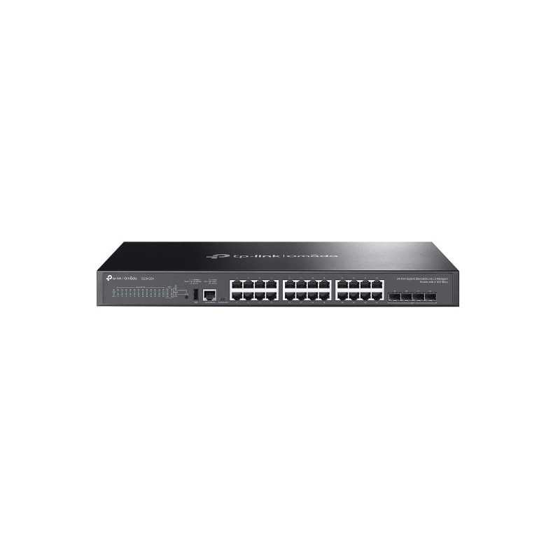 TP-Link Omada SG5428X commutateur réseau Géré L3 Gigabit Ethernet (10/100/1000) Noir TP-Link Omada SG5428X commutateur réseau Géré L3 Gigabit Ethernet (10/100/1000) Noir