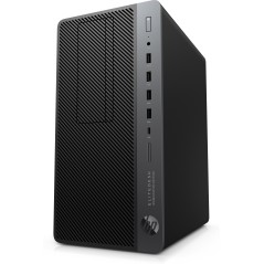 HP EliteDesk 705 G4 AMD Ryzen™ 3 PRO 2200G 8 Go DDR4-SDRAM 1 To HDD Windows 10 Pro Micro Tower Station de travail Noir, Argent