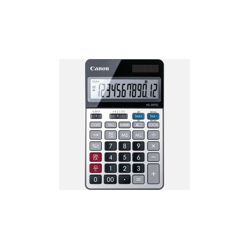 Canon HS-20TSC calculatrice Bureau Calculatrice financière Noir, Argent Canon HS-20TSC calculatrice Bureau Calculatrice financière Noir, Argent