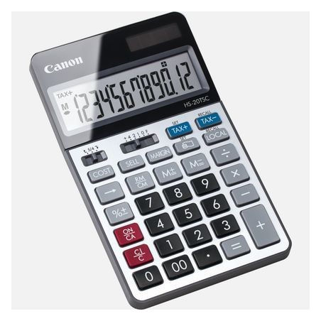 Canon HS-20TSC calculatrice Bureau Calculatrice financière Noir, Argent