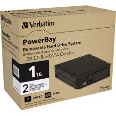 Verbatim PowerBay 1TB disque dur externe 1 To 7200 tr/min 3.5" USB 2.0 Noir
