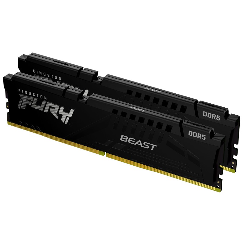 Kingston Technology FURY Beast 64Go 6000MT/s DDR5 CL36 DIMM (Kit de 2) Noir