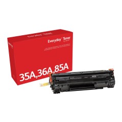 Toner Everyday™ Noir de Xerox compatible avec HP 35A 36A 85A (CB435A CB436A CE285A), Capacité standard