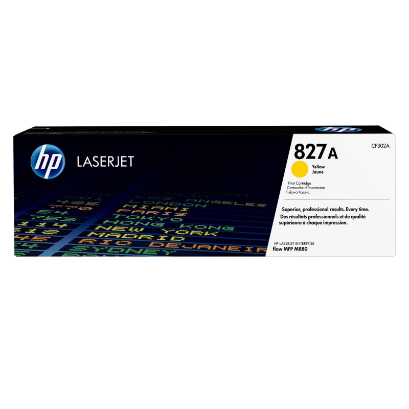 HP 827A toner LaserJet jaune authentique HP 827A toner LaserJet jaune authentique