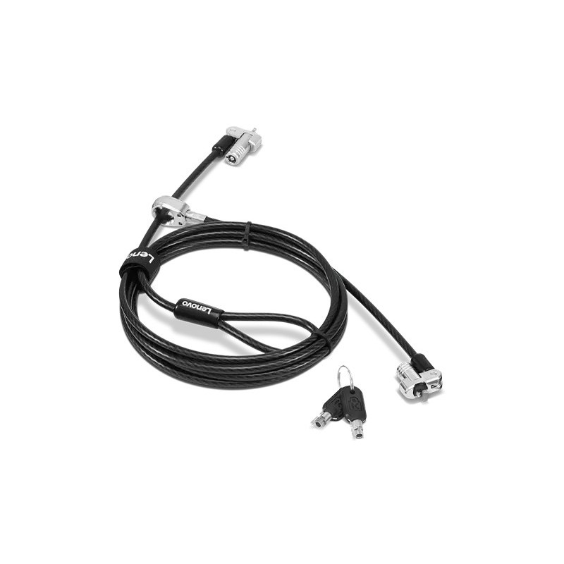 Lenovo 4XE1B81919 câble antivol Noir 1,8 m Lenovo 4XE1B81919 câble antivol Noir 1,8 m