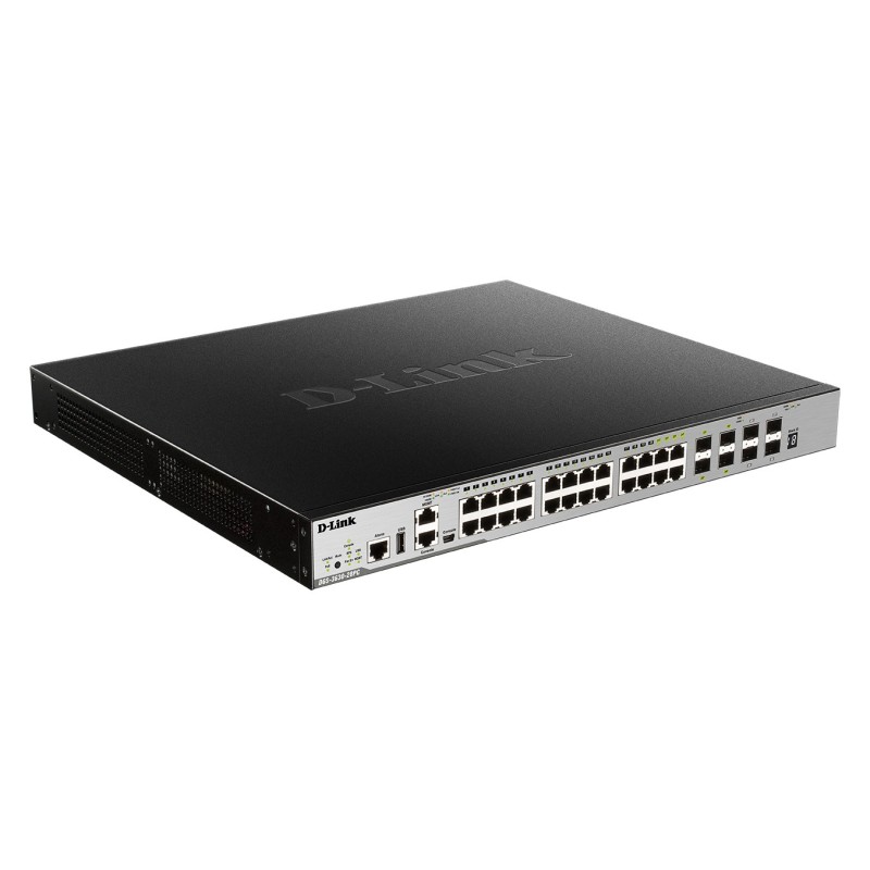 D-Link DGS-3630-28PC/SI commutateur réseau Géré L3 Gigabit Ethernet (10/100/1000) Connexion Ethernet, supportant l'alimentation D-Link DGS-3630-28PC/SI commutateur réseau Géré L3 Gigabit Ethernet (10/100/1000) Connexion Ethernet, supportant l'alimentation