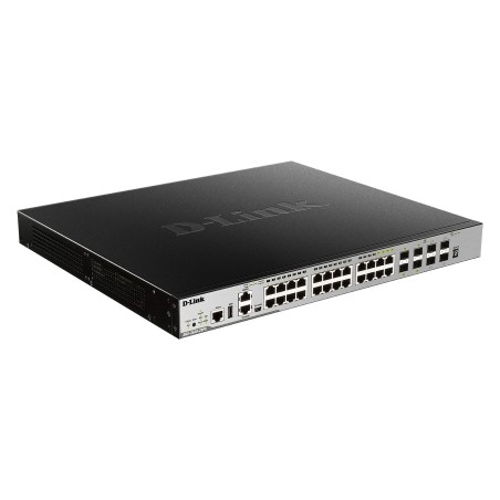 D-Link DGS-3630-28PC SI commutateur réseau Géré L3 Gigabit Ethernet (10 100 1000) Connexion Ethernet, supportant l'alimentation