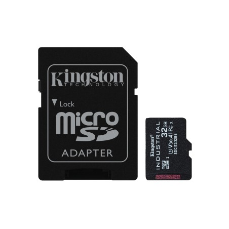Kingston Technology Carte 32GB microSDHC Industrielle C10 A1 pSLC + adaptateur SD