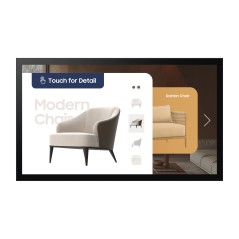 Samsung QM32C-T Écran plat de signalisation numérique 81,3 cm (32") LCD Wifi 400 cd m² Full HD Noir Écran tactile Tizen 7.0 16 7