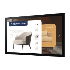 Samsung QM32C-T Écran plat de signalisation numérique 81,3 cm (32") LCD Wifi 400 cd m² Full HD Noir Écran tactile Tizen 7.0 16 7