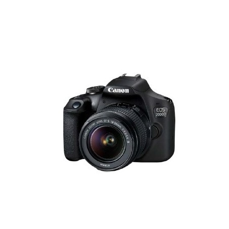 Canon EOS 2000D BK 18-55 IS II EU26 Kit d'appareil-photo SLR 24,1 MP CMOS 6000 x 4000 pixels Noir