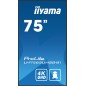 iiyama LH7565UHSB-B1 Écran d'affichage dynamique En forme de kiosk 189,2 cm (74.5") LED Wifi 800 cd/m² 4K Ultra HD Noir Intégré iiyama LH7565UHSB-B1 Écran d'affichage dynamique En forme de kiosk 189,2 cm (74.5") LED Wifi 800 cd/m² 4K Ultra HD Noir Intégré