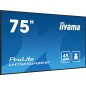 iiyama LH7565UHSB-B1 Écran d'affichage dynamique En forme de kiosk 189,2 cm (74.5") LED Wifi 800 cd/m² 4K Ultra HD Noir Intégré iiyama LH7565UHSB-B1 Écran d'affichage dynamique En forme de kiosk 189,2 cm (74.5") LED Wifi 800 cd/m² 4K Ultra HD Noir Intégré