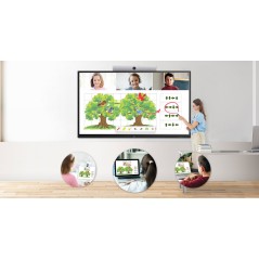 LG 86TR3DJ-B tableau blanc interactif 2,18 m (86") 3840 x 2160 pixels Écran tactile Noir