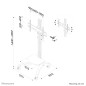 Neomounts PLASMA-M2000 Chariot pour écran 37-85"