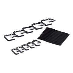 APC NetShelter - Accessoire de gestion de câbles - 5 grands et 5 petits anneaux - 0U