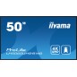 iiyama LH5060UHS-B1AG Écran d'affichage dynamique Carte A numérique 125,7 cm (49.5") LED Wifi 500 cd/m² 4K Ultra HD Noir iiyama LH5060UHS-B1AG Écran d'affichage dynamique Carte A numérique 125,7 cm (49.5") LED Wifi 500 cd/m² 4K Ultra HD Noir
