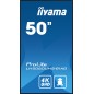 iiyama LH5060UHS-B1AG Écran d'affichage dynamique Carte A numérique 125,7 cm (49.5") LED Wifi 500 cd/m² 4K Ultra HD Noir iiyama LH5060UHS-B1AG Écran d'affichage dynamique Carte A numérique 125,7 cm (49.5") LED Wifi 500 cd/m² 4K Ultra HD Noir