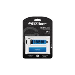 Kingston Technology IronKey Keypad 200C USB-C de 64 Go, FIPS 140-3 niveau 3 AES-256