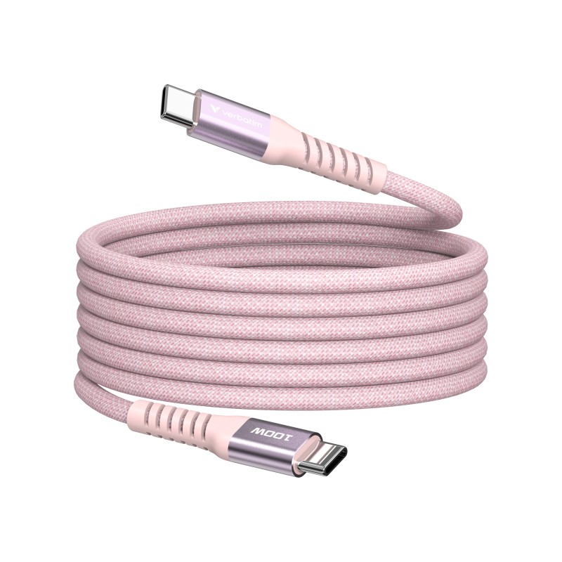 Verbatim 31857 câble USB USB 2.0 1,2 m USB C 0,48 Gbit/s 100 W Rose