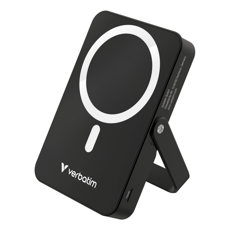 Verbatim Charge 'n' Go Magnetic Wireless Lithium Polymère (LiPo) 10000 mAh Recharge sans fil Noir Verbatim Charge 'n' Go Magnetic Wireless Lithium Polymère (LiPo) 10000 mAh Recharge sans fil Noir