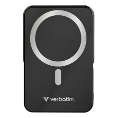 Verbatim Charge 'n' Go Magnetic Wireless Lithium Polymère (LiPo) 10000 mAh Recharge sans fil Noir