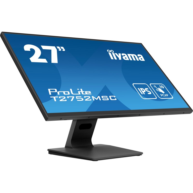 iiyama ProLite T2752MSC-B1 écran plat de PC 68,6 cm (27") 1920 x 1080 pixels Full HD LED Écran tactile Noir iiyama ProLite T2752MSC-B1 écran plat de PC 68,6 cm (27") 1920 x 1080 pixels Full HD LED Écran tactile Noir