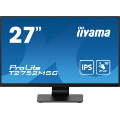 iiyama ProLite T2752MSC-B1 écran plat de PC 68,6 cm (27") 1920 x 1080 pixels Full HD LED Écran tactile Noir