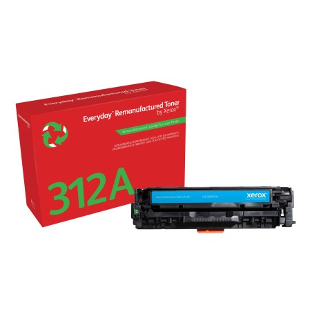 Toner remanufacturé Cyan Everyday™ de Xerox compatible avec HP 312A (CF381A), Capacité standard
